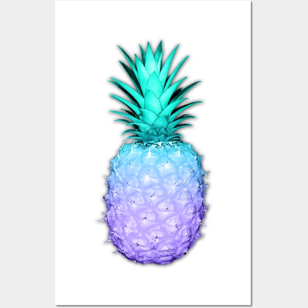 teal purple pineapple Wall Art by CumulusFactory